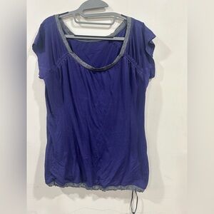 Lululemon willpower ruched drawstring short sleeve tech tee size 12